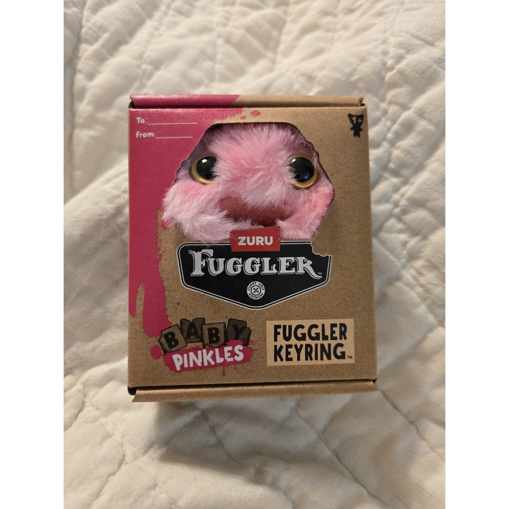 LIMITED! Fuggler Keyring | PINK BUTT-ON CATCH ME CHASE! | Rabid Rabbit Pink